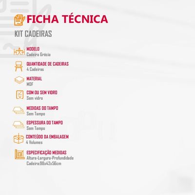 Conjunto Com 4 Cadeiras para Mesa de Jantar Grécia MDF Rufato Imbuia/Veludo Creme