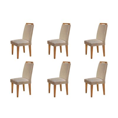 Conjunto Com 6 Cadeiras Athenas Rufato Imbuia/Turim 07