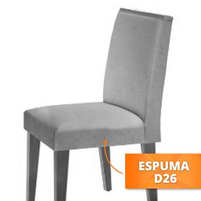Conjunto Com 6 Cadeiras Para Sala de Jantar Lunara Rufato Imbuia/Veludo Creme