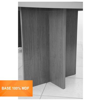 Conjunto Sala de Jantar Olimpia com 4 Cadeiras Grécia Rufato Imbuia/Off white/Veludo Creme