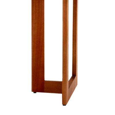 Conjunto Sala de Jantar Mesa Patros 180cm Madeira Tampo Laminado Barril com 6 Cadeiras Zoe Moderna Mobília Cinamomo Imbuia/Preta
