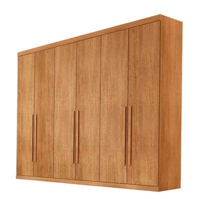 Guarda Roupa Casal Maya 100% MDF 6 Portas e 6 Gavetas - Rufato Naturalle