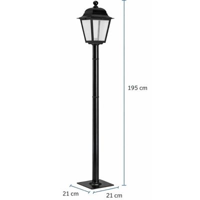 Kit 2 Postes para Jardim Iluminação Externa 1,95m Alumínio Termoplástico E27 Bivolt Soberana Dital