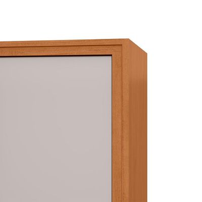 Guarda-Roupa Casal com Espelho Ergon 8 Portas 6 Gavetas Amêndoa Clean e Off White