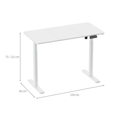 Mesa Ergonômica com Regulagem de Altura Cloud Branca