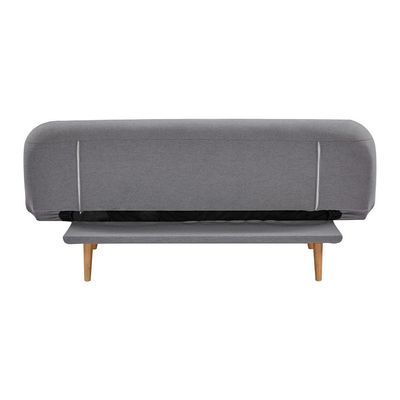 Sofá-Cama 3 Lugares Albano Cinza Claro