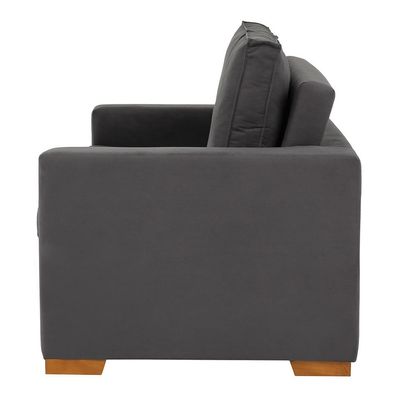 Sofá 3 Lugares Retrátil Classic Suede Grafite