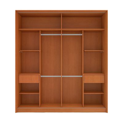 Guarda-Roupa Casal Madrid 2 Portas 2 Gavetas Freijó e Cinza
