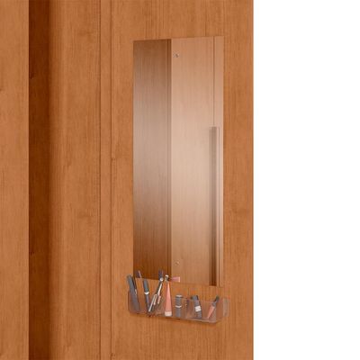 Guarda-Roupa Casal Imperatore 6 Portas 8 Gavetas Amêndoa Clean e Off White