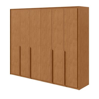 Guarda-Roupa Casal Imperatore 6 Portas 6 Gavetas Amêndoa Clean