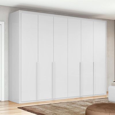 Guarda-Roupa Casal Imperatore 6 Portas 8 Gavetas Branco