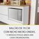 Cozinha Compacta Rainha 100% MDF 4 Portas 5 Gavetas Branca e Nature