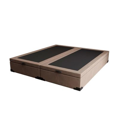 Base para Cama Box King Martin com Baú (47x193x203 ) Suede Bege