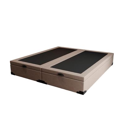 Base para Cama Box King Martin com Baú (47x193x203 ) Linho Cru