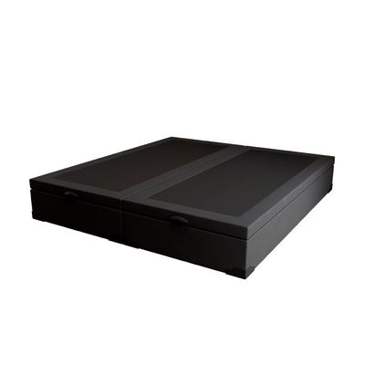 Base para Cama Box King Martin com Baú (47x193x203 ) Suede Preta