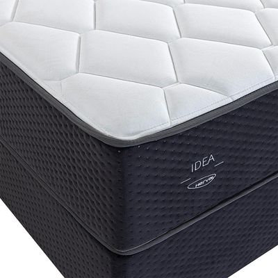 Colchão Casal Molas Maxspring Idea (32x138x158) Branco e Preto