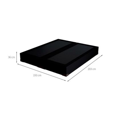 Base para Cama Box King Joe (36x193x203 ) Suede Preta