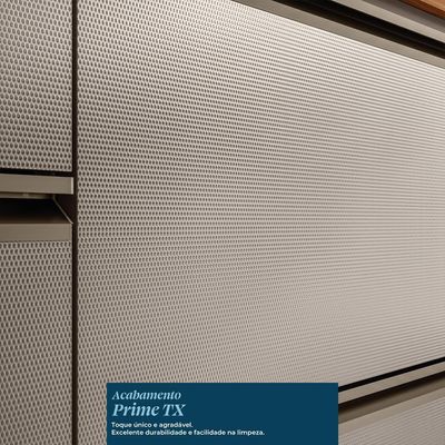 Armário Aéreo com Vidro Reflecta Proença 2 Portas Bege e Nogueira 120 cm