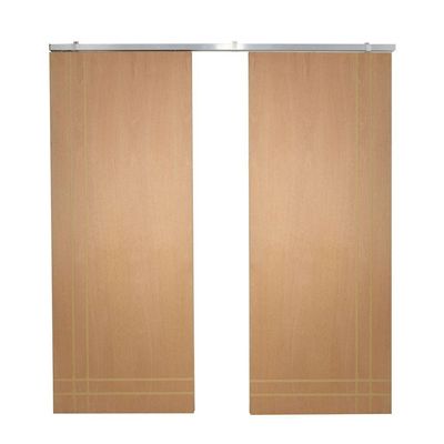 Porta Dupla de Correr P/ Verniz Frisada F06 - 210x180