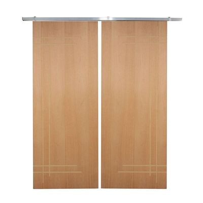 Porta Dupla De Correr P- Verniz Frisada F05 - 210x120
