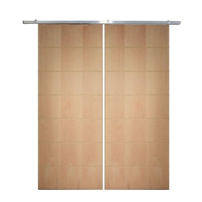 Porta Dupla De Correr P- Verniz Frisada F09 - 210x120