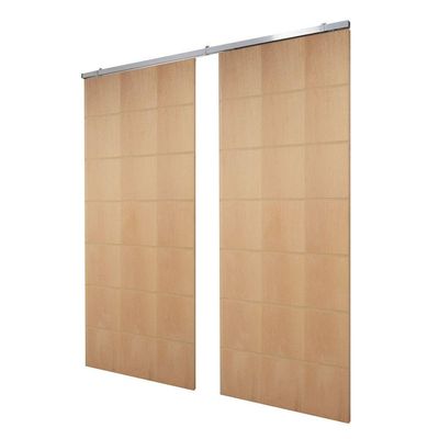 Porta Dupla De Correr P- Verniz Frisada F09 - 210x120