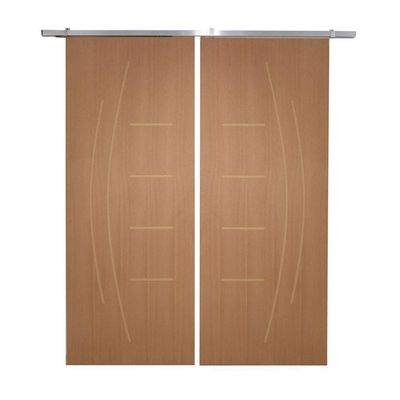 Porta Dupla de Correr P/ Verniz Frisada F08 - Smile - 210x180