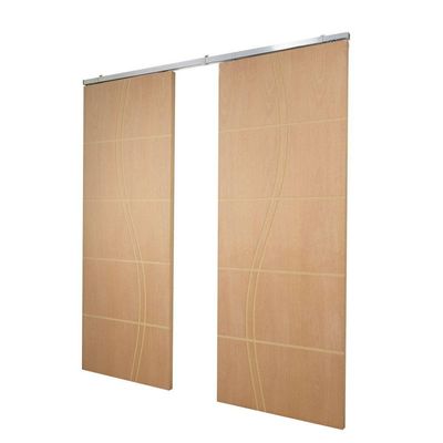 Porta Dupla De Correr P- Verniz Frisada Fs Duplo - 210x180