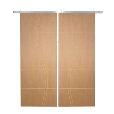 Porta Dupla De Correr P- Verniz Frisada Fs Duplo - 210x180
