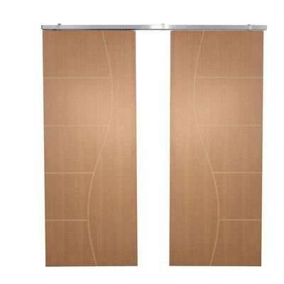 Porta Dupla De Correr P- Verniz Frisada F07 - 210x120