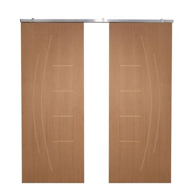 Porta Dupla De Correr P- Verniz Frisada F08 - Smile - 210x140