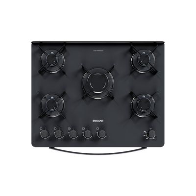 Fogão de Piso 5 Bocas Neo Max Com Mesa de Vidro Suggar Preto / Bivolt