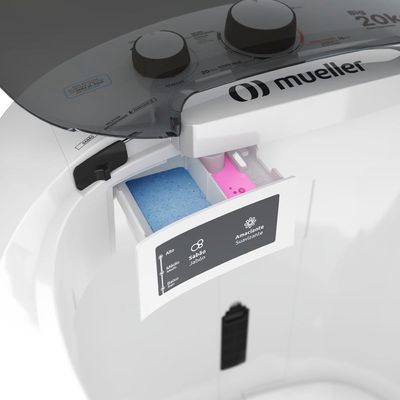 Máquina de lavar roupas BIG 20,1 Semiautomática Big 20kg Mueller Branco / 220v