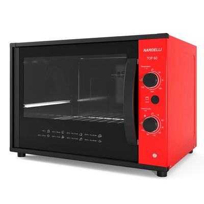 Forno Elétrico Top60 Bancada 60 Litros Nardelli Vermelho / 220v