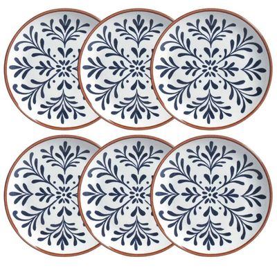 Conjunto 6 Pratos Sobremesa 19cm Coup Cerâmica Stoneware Coimbra Porto Brasil
