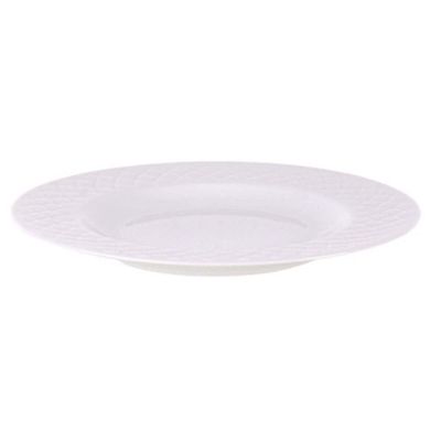 Jogo 12 Pratos de Sobremesa 21cm Branco em Porcelana Tramontina Ingrid Mesa Posta