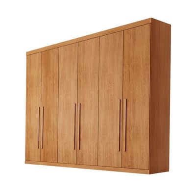 Guarda Roupa Casal Encanto 100% MDF 6 Portas e 4 Gavetas Rufato Naturalle
