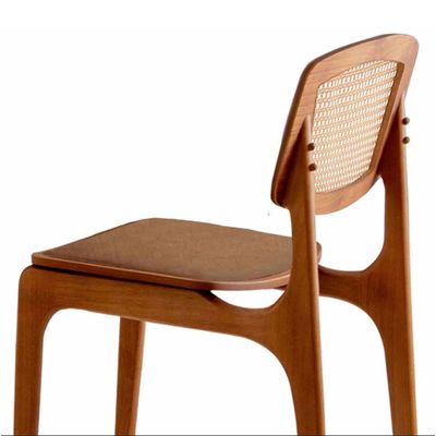 Conjunto com 2 cadeiras Malta Premium em Madeira Maciça para Sala de Jantar Moderna Mobília Star Caramelo Imbuia