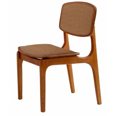 Conjunto com 2 cadeiras Malta em Madeira Maciça para Sala de Jantar Moderna Mobília Star Caramelo Imbuia