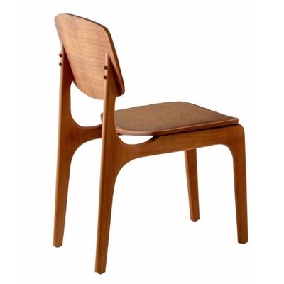 Conjunto com 2 cadeiras Malta Gold em Madeira Maciça para Sala de Jantar Moderna Mobília Star Caramelo Imbuia
