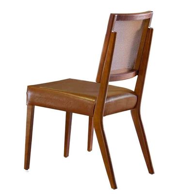 Conjunto com 2 Cadeiras Aila em Madeira Maciça para Sala de Jantar Mobillare Star Caramelo Imbuia