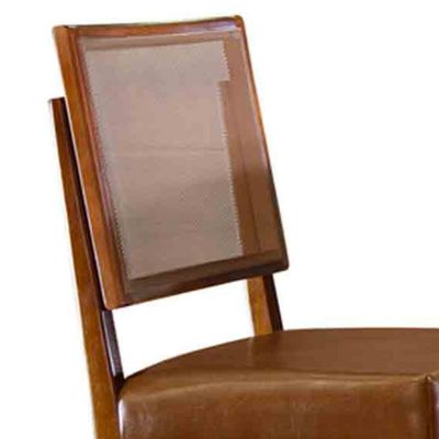 Conjunto com 2 Cadeiras Aila em Madeira Maciça para Sala de Jantar Mobillare Star Caramelo Imbuia