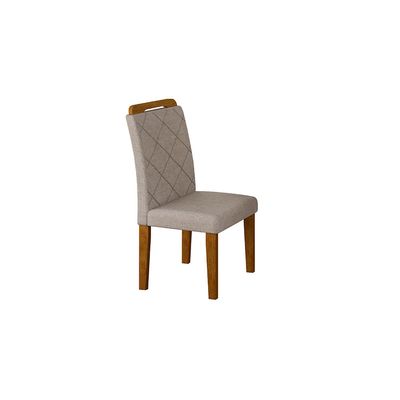 Conjunto Com 4 Cadeiras Para Sala de Jantar Melissa Rufato Imbuia/Turim 07
