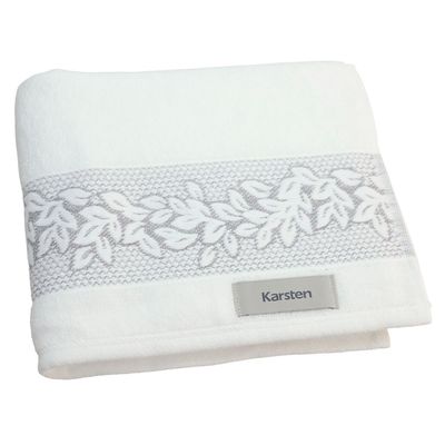 Toalha de Rosto 80x48cm Provence Branco Karsten