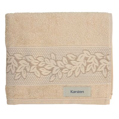 Toalha de Rosto 80x48cm Provence Bege Grão Karsten