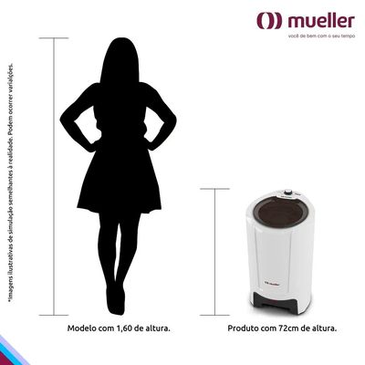 Centrífuga de Roupas Fit 15kg Mueller Branco / 110v