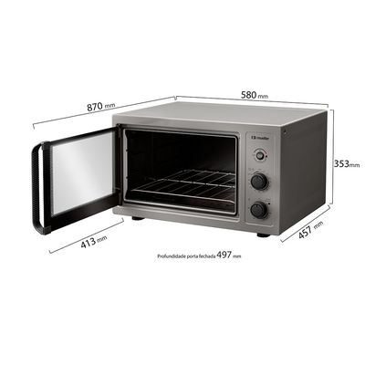 Forno Elétrico de Bancada MFB50B 50 litros com Grill Mueller TITANIUM / 110v