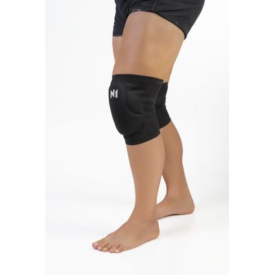 Joelheira Slide Ii Preto G  Knit 3D Espuma 12Mm Alta Proteção Impacto Esportes Intensos N1 Sports