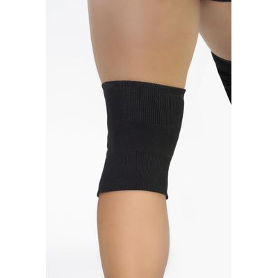 Joelheira Slide Ii Preto G  Knit 3D Espuma 12Mm Alta Proteção Impacto Esportes Intensos N1 Sports