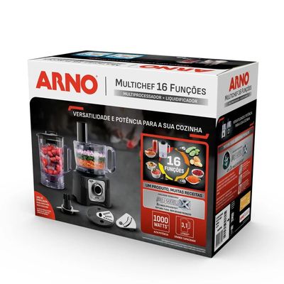 Multiprocessador 16 Funções MP63 1000W Arno Preto / 127V